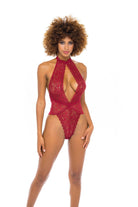 Allison All Over Lace Plunge Teddy - Sophisticated Stature