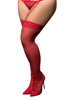 Curvy Mesh Thigh Highs - Sophisticated Stature