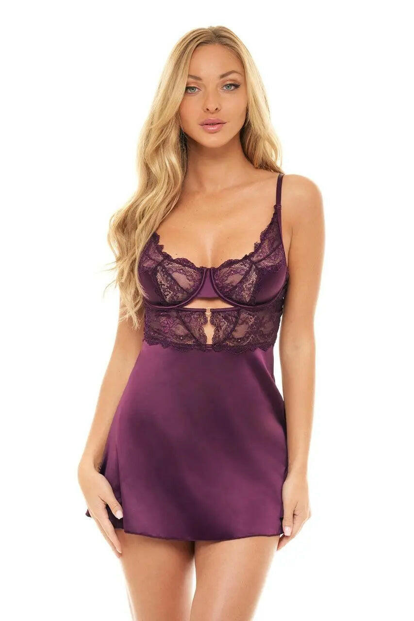 Donna Lace & Satin Babydoll - Sophisticated Stature