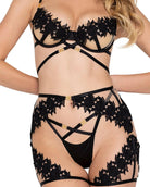 Ebony Rose 3-Piece Chaps Set Roma Confidential