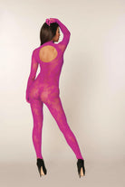 Floral Knitted Bodystocking - Sophisticated Stature