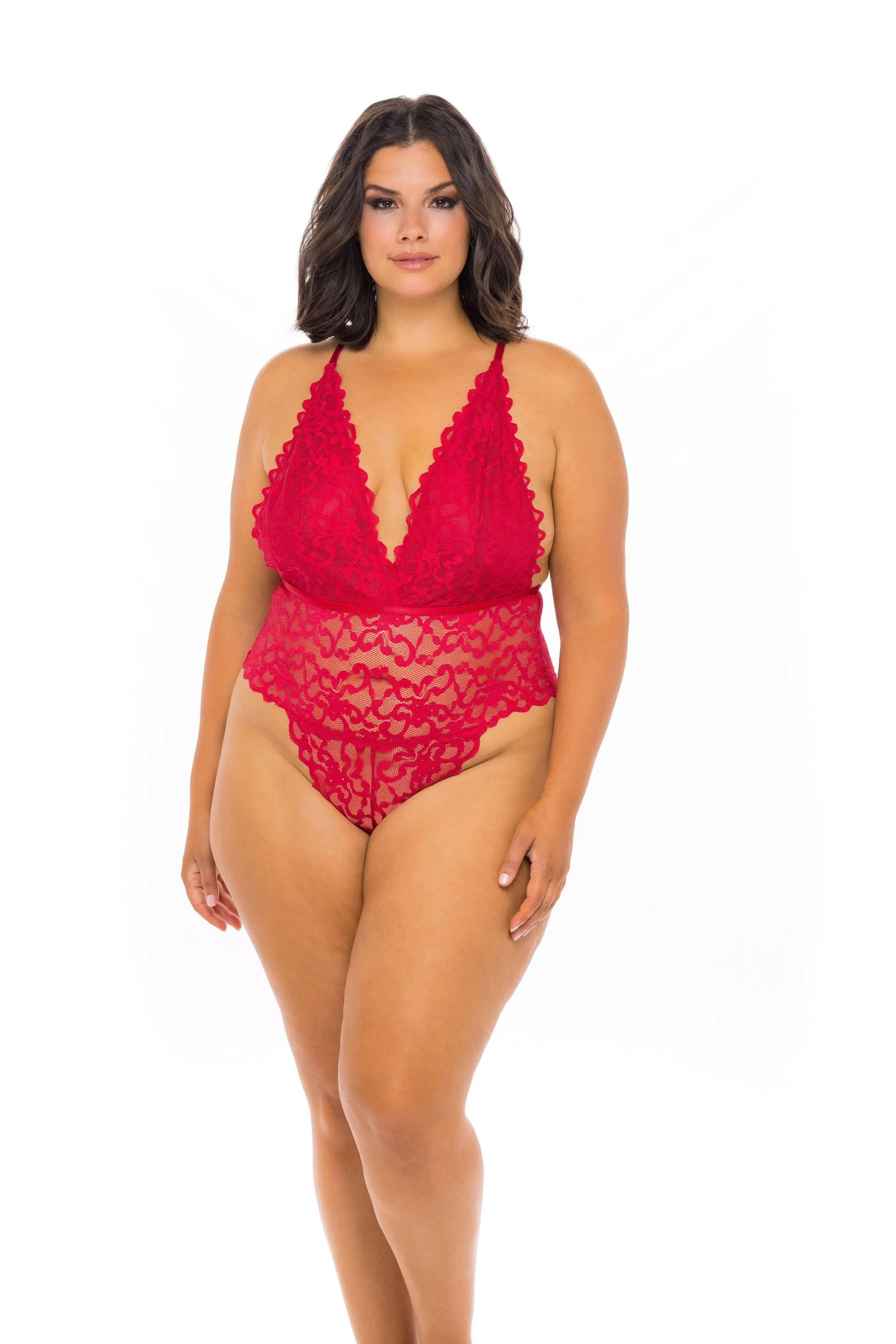 Jeana All Over Lace Teddy - Sophisticated Stature