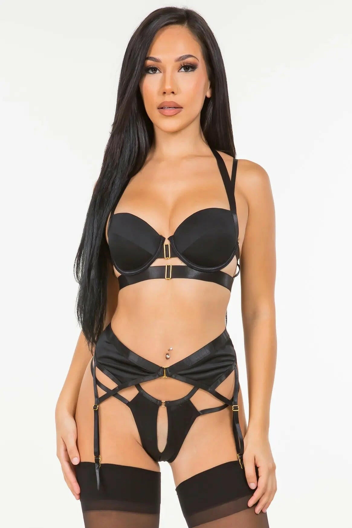 Lace Royalty 3 Piece Set Just Sexy Lingerie