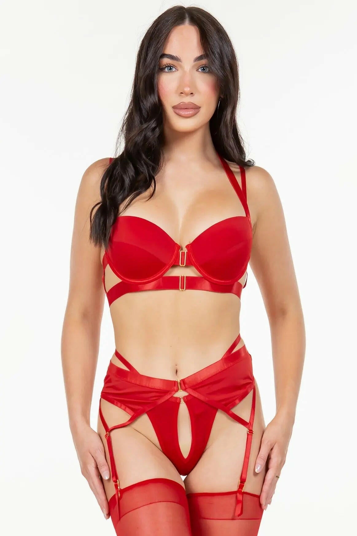 Lace Royalty 3 Piece Set Just Sexy Lingerie