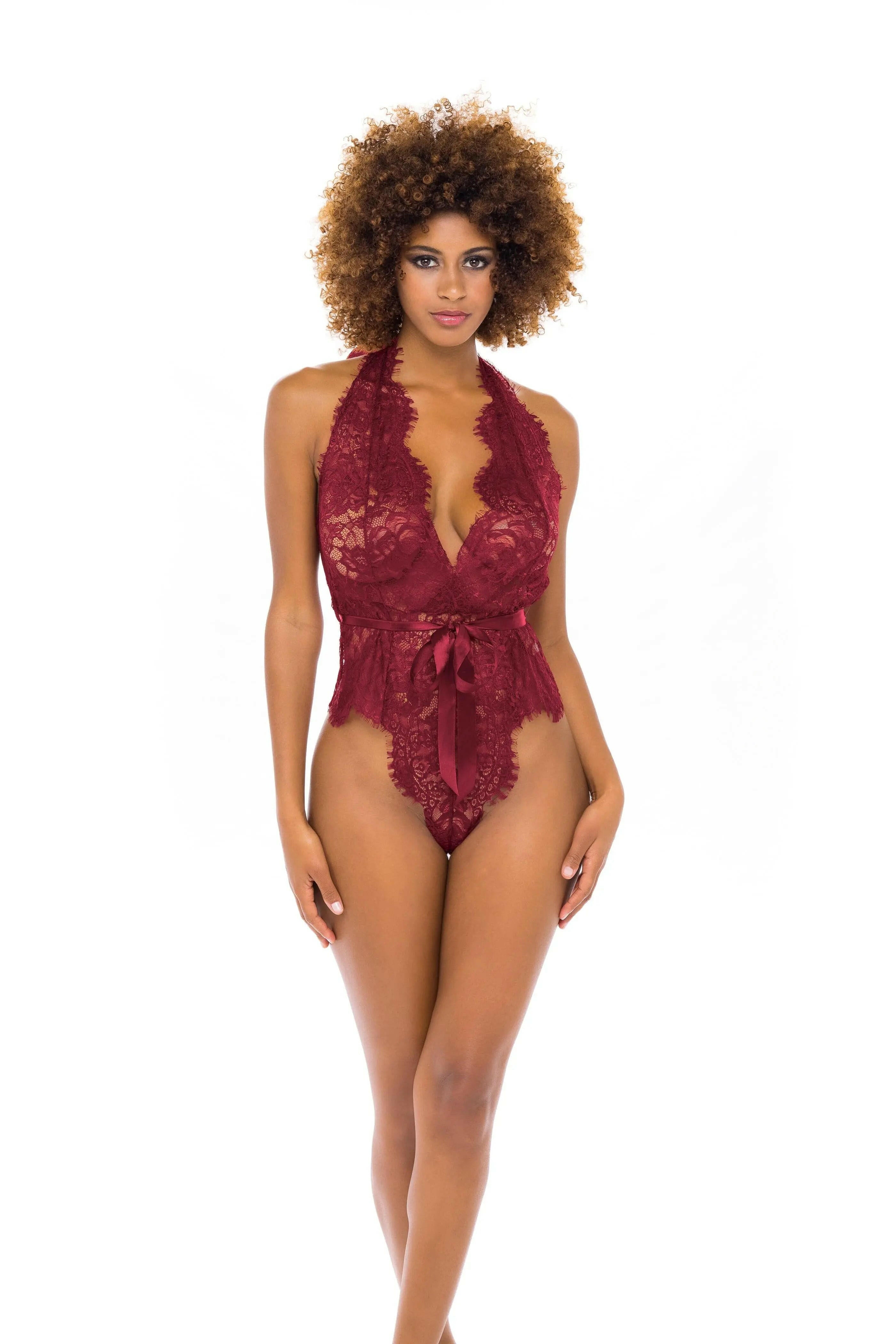 Naomi Eyelash Lace Teddy - Sophisticated Stature