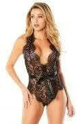 Naomi Eyelash Lace Teddy - Sophisticated Stature