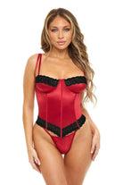 Tempest Floral Trim Bustier Set - Sophisticated Stature